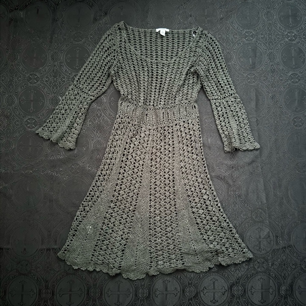 vintage y2k crochet dress